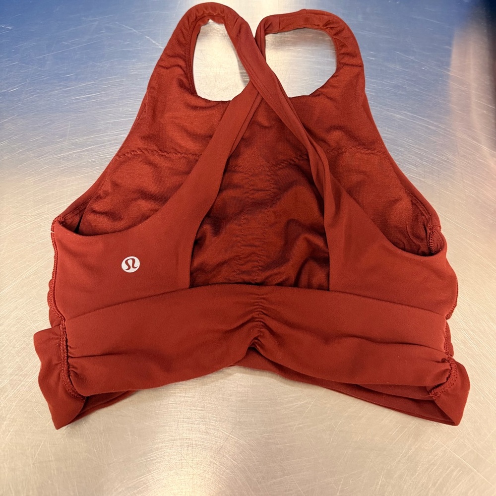 Lululemon Athletica Cross-Back Sports Bra -Color Terracotta - Picture 3 of 5